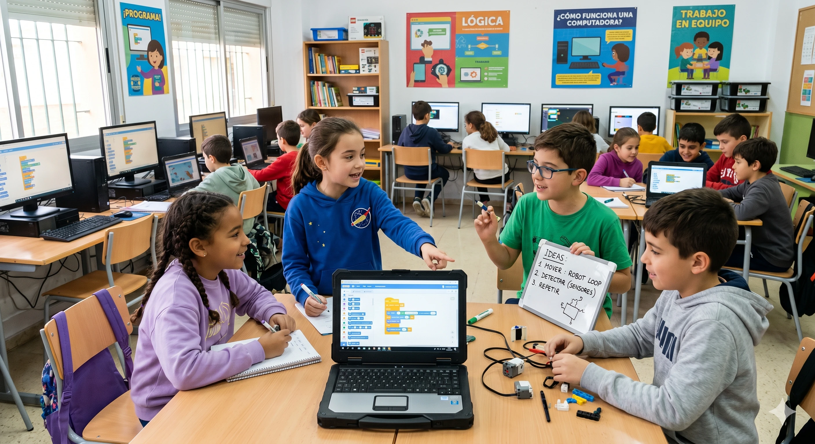 La clase de computación de su colegio: ¿enseña tecnología o enseña a usarla?